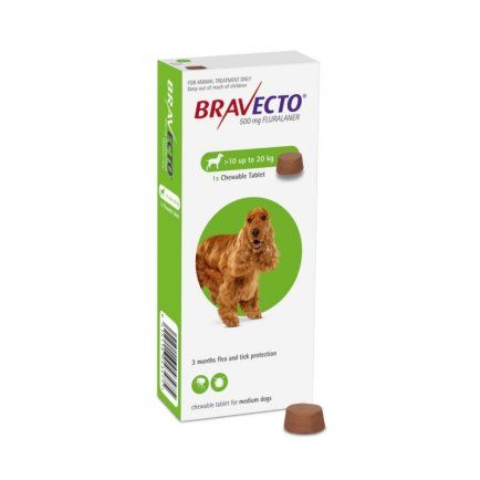 Bravecto for Medium Dog Flea Treatment 10 20kg Chew