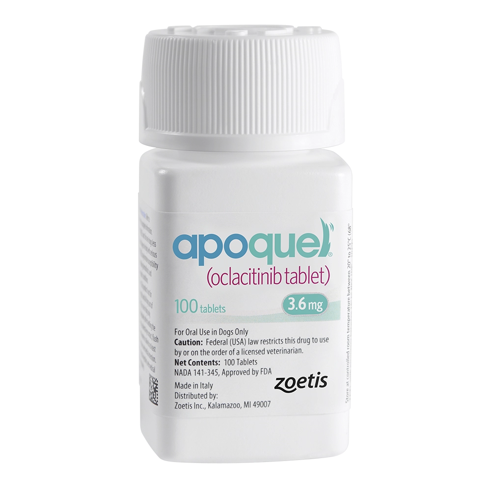 Apoquel (Oclacitinib) 3.6mg Tablet 100 Tablets