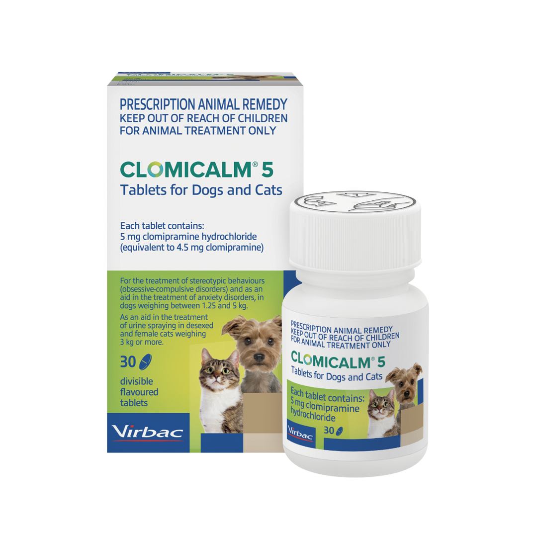 CLOMICALM 5mg 30 Tablets- Prescription Required – PillDrop Pets