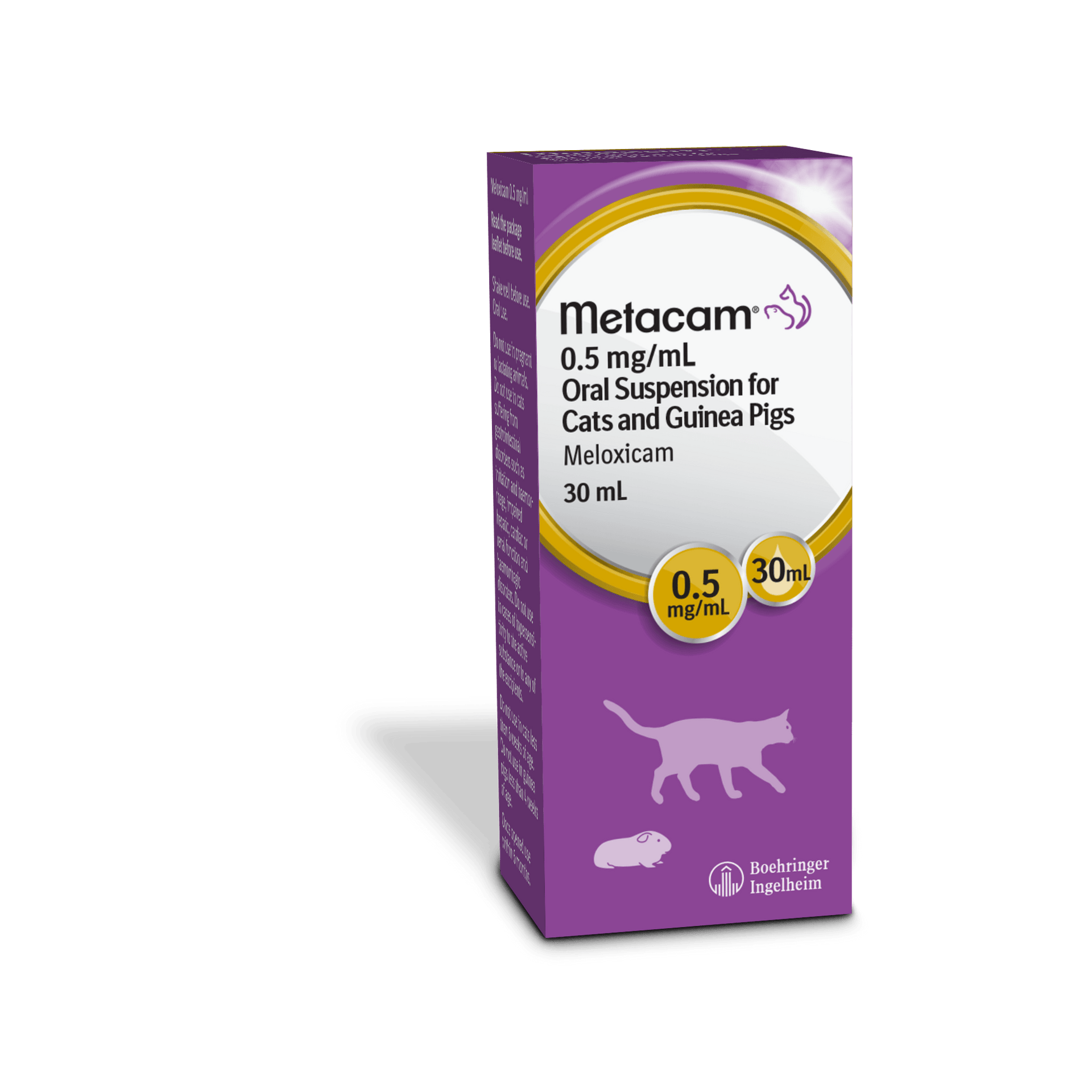Metacam 0.5mg/mL Oral Suspension for Cats and Guinea Pigs 30ml