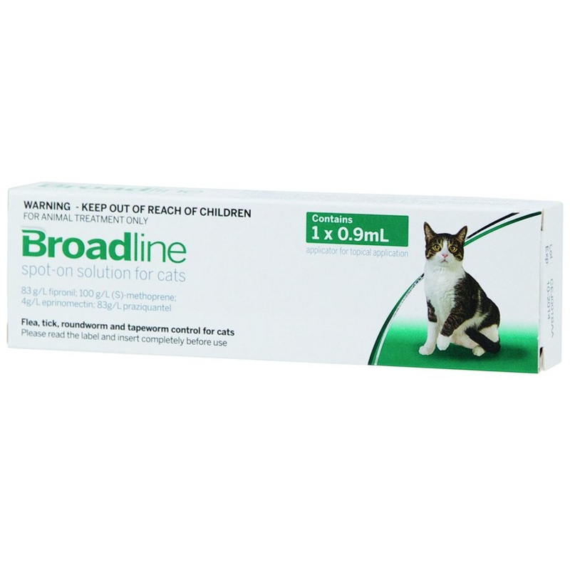 Broadline Flea and Wormer for Cats 2.5kg-7.5kg Singles