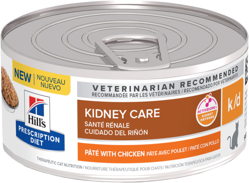 Hills pr adult cat k/d kidney care mince 156g can
