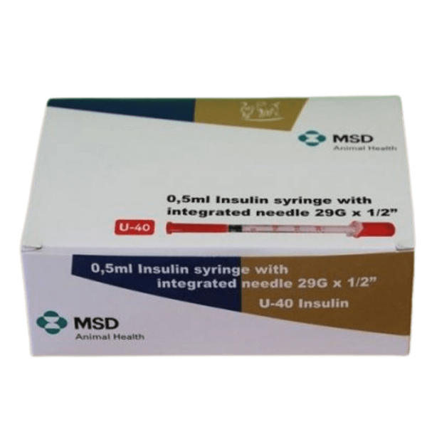 Caninsulin Syringes 1ml + Needle Box of 30.