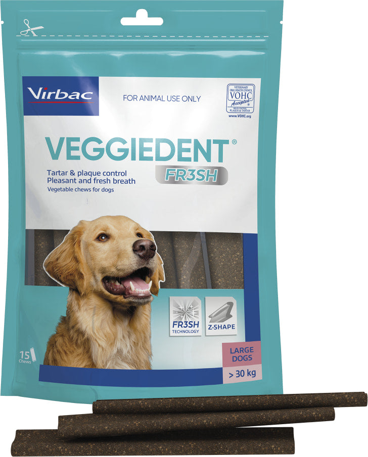 VEGGIEDENT FRESH CHEWS LGE  15