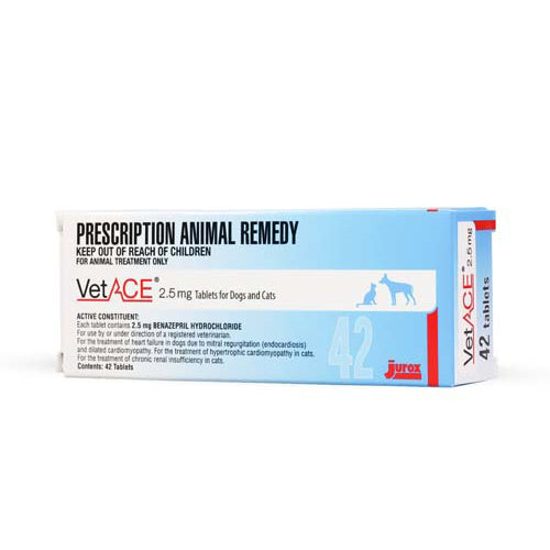 Vetace (benazepril) 2.5mg 42 tablets