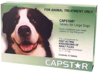 Capstar LARGE Dog 11-57kg 6x 57mg Tablets