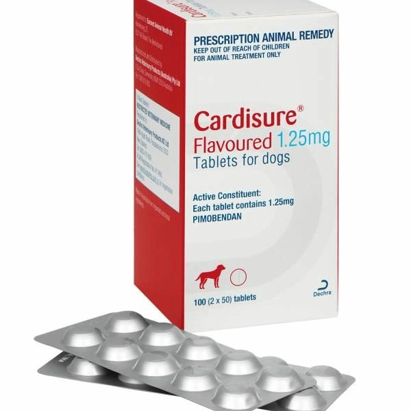CARDISURE FLAVOURED TABLETS FOR DOGS 1.25mg 100 Tablets