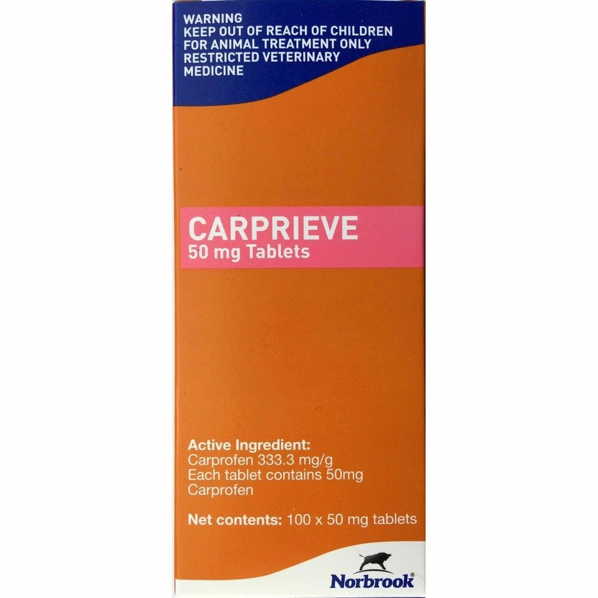 Carprieve 50mg Tablets 100 Tablets- Prescription Required