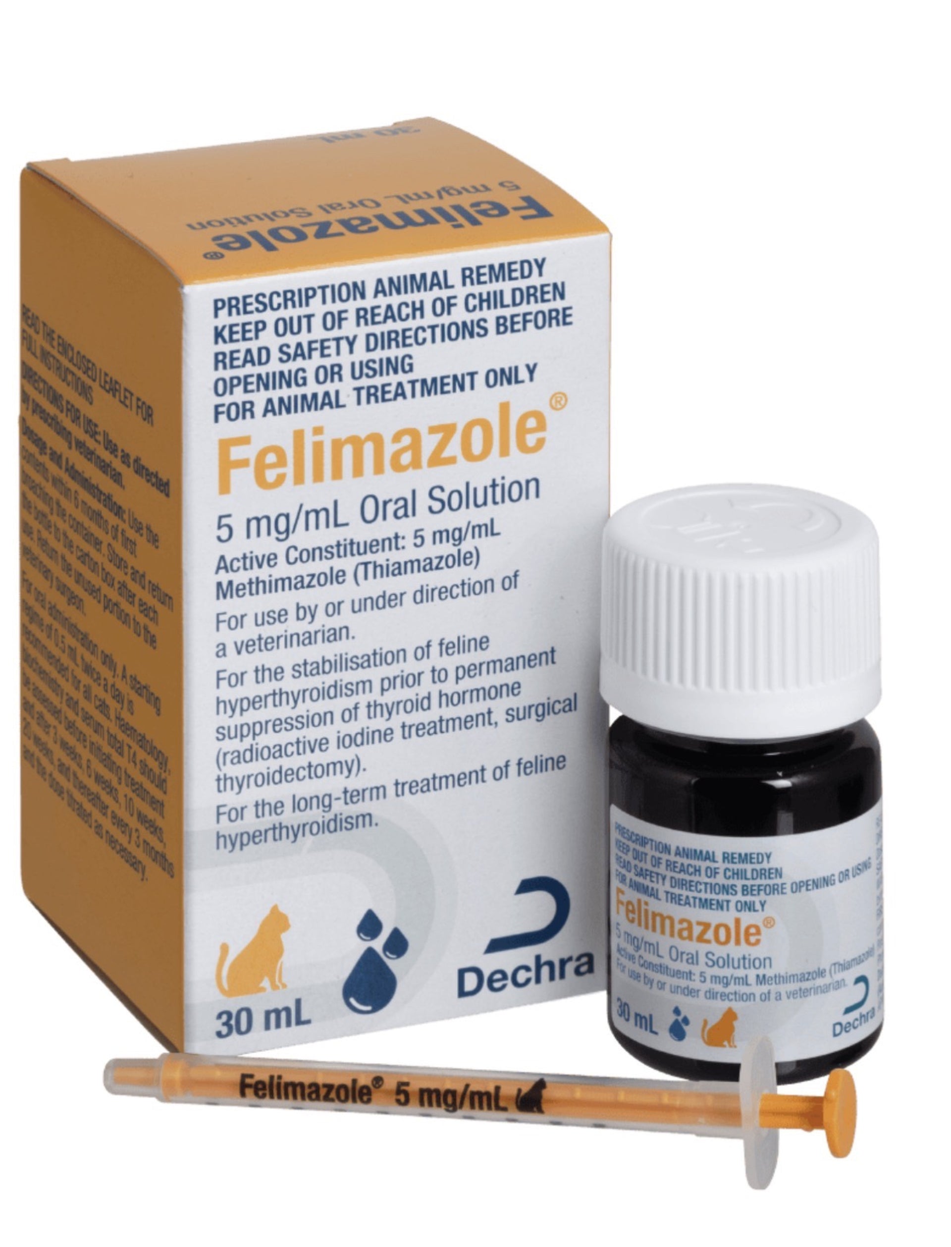 Felimazole 5mg/ml Oral Solution for Cats 30ml