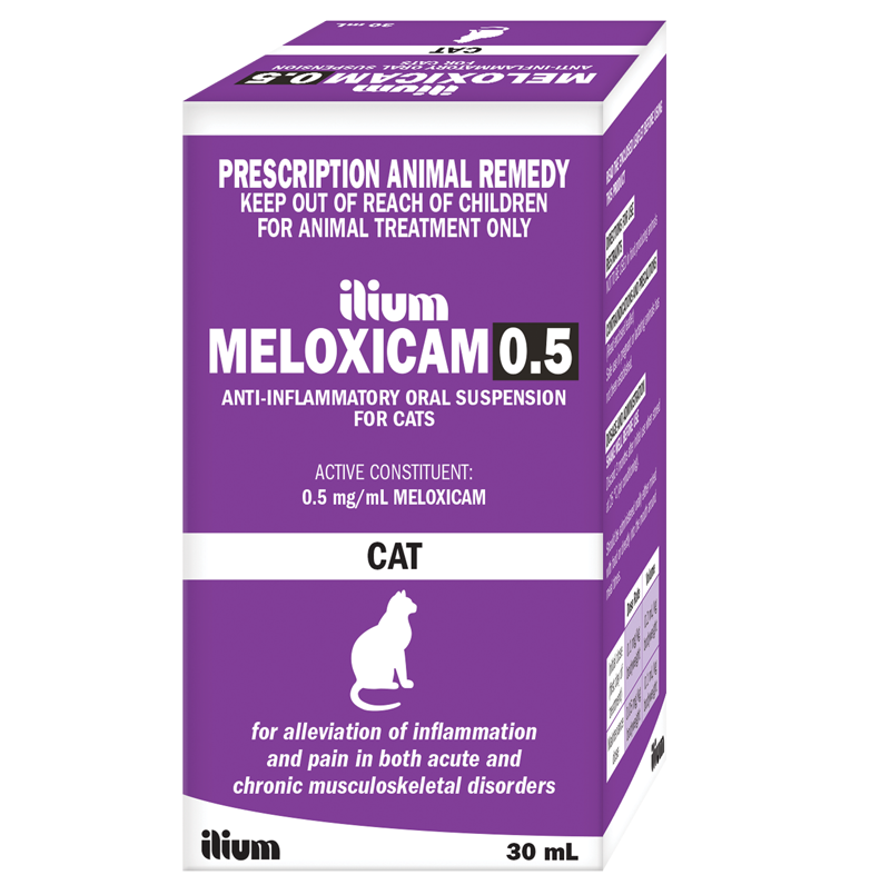 Meloxicam Ilium For Cats 30mls 0.5mg/Ml | Prescription Required