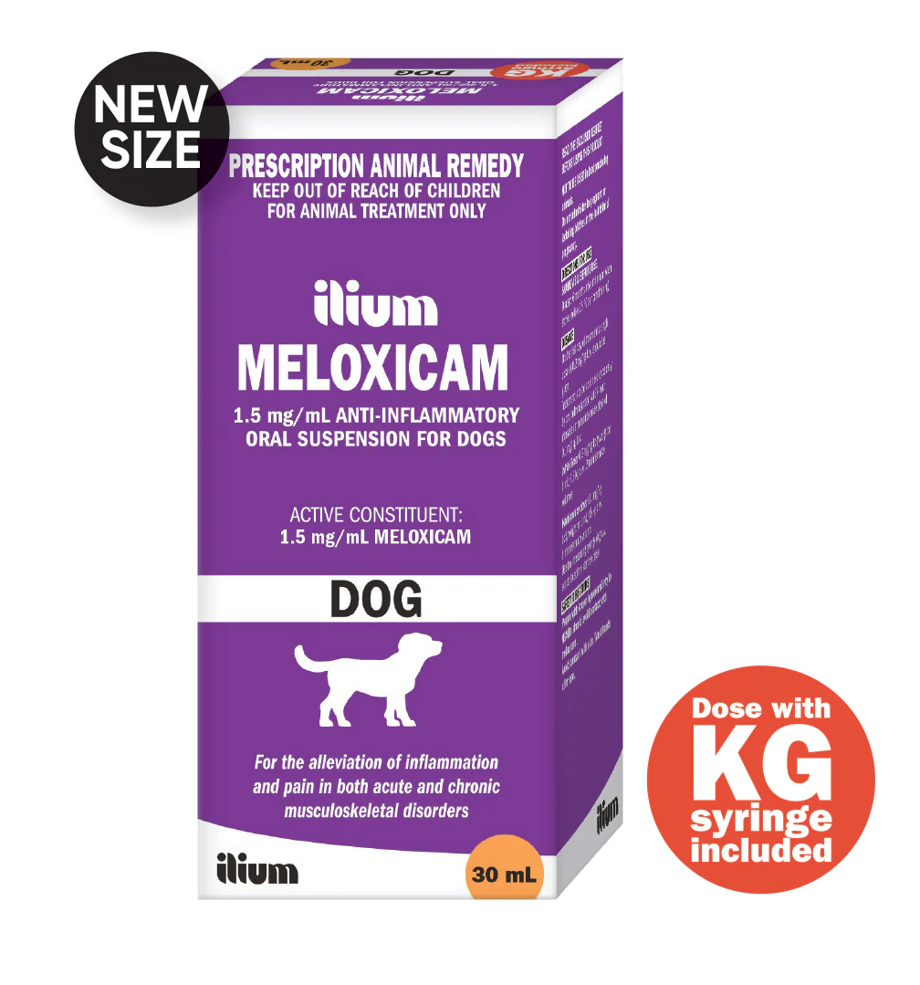 Meloxicam Ilium For Dogs 30ml 1.5mg/Ml | Prescription Required