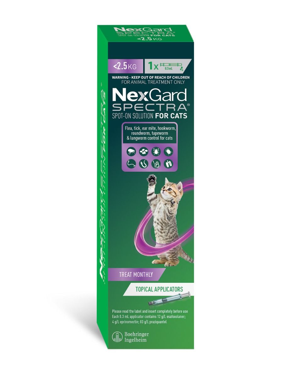 Nexgard Spectra For SMALL Cats ( < 2.5kg) SINGLE